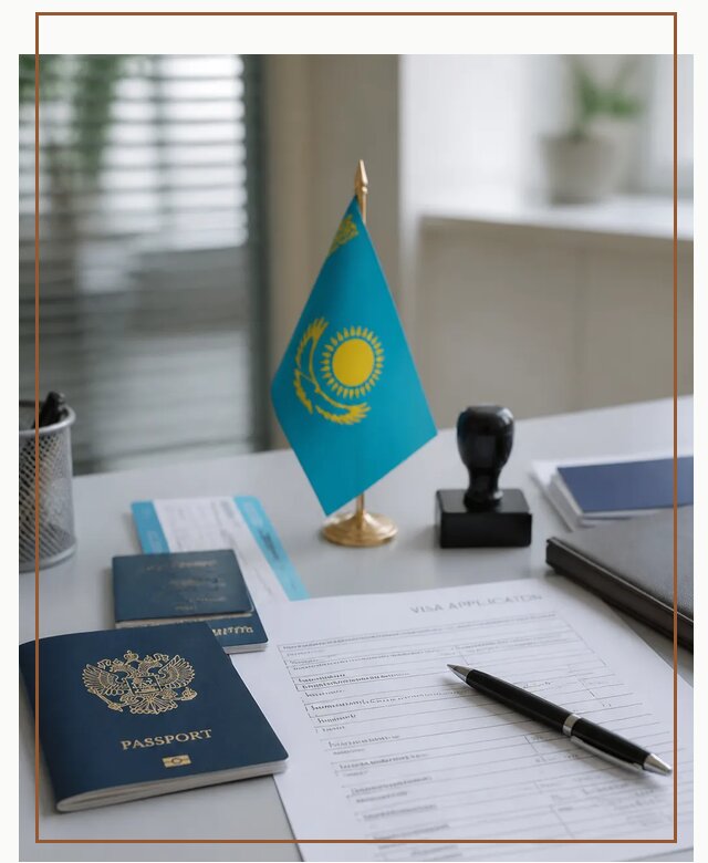 Оформление визы в Казахстан для поездки и работы в Борисоглебске